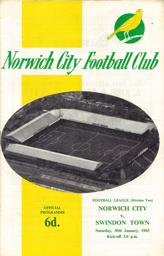 <b>Saturday, January 30, 1965</b><br />vs. Norwich City (Away)